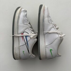 Nike Air Force 1 White Sneakers Sz 7 Big Boys